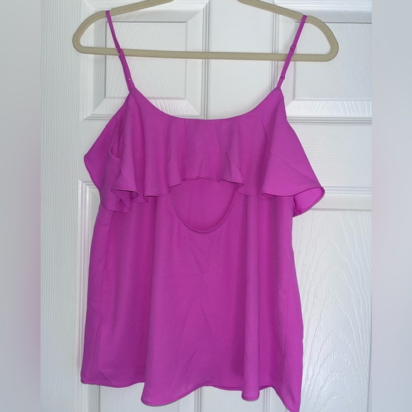 Express Ruffled Pink Camisole - Picture 2 of 2
